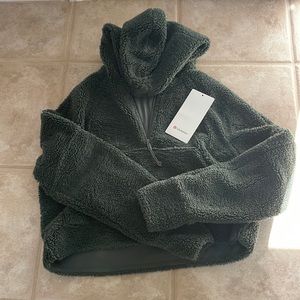 lulu lemon, Spruce Green, Scuba Oversized Half-Zip Fleece Hoodie. XS/S